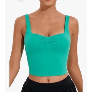 Sweetheart Neckline Tank Tops for Women,U Back Workout Top Size M